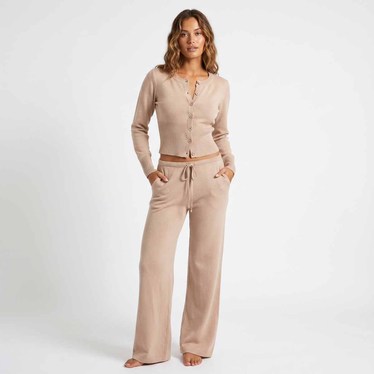 Women's Pure Knitted Two-Piece Set