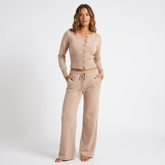 Women's Pure Knitted Two-Piece Set
