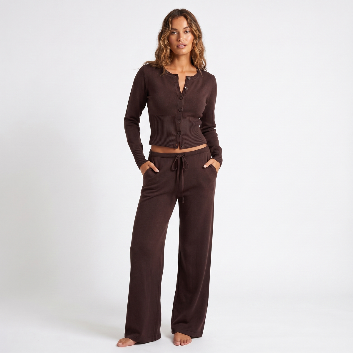 Women's Pure Knitted Two-Piece Set